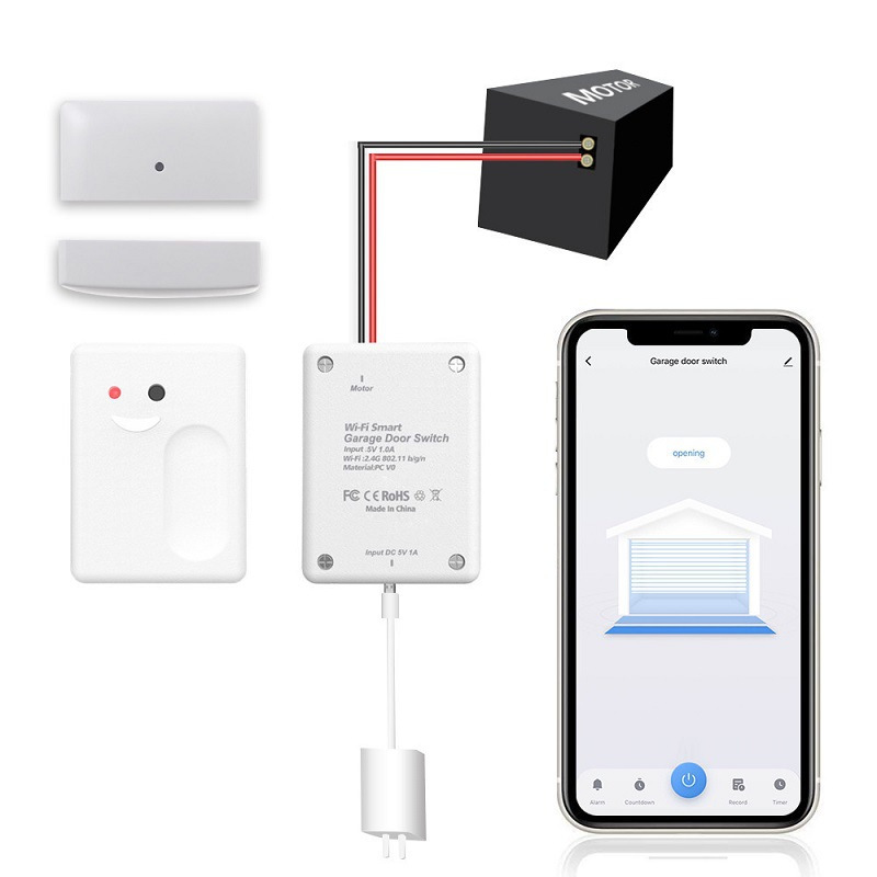Wireless TUYA WiFi Garage Gates Controll