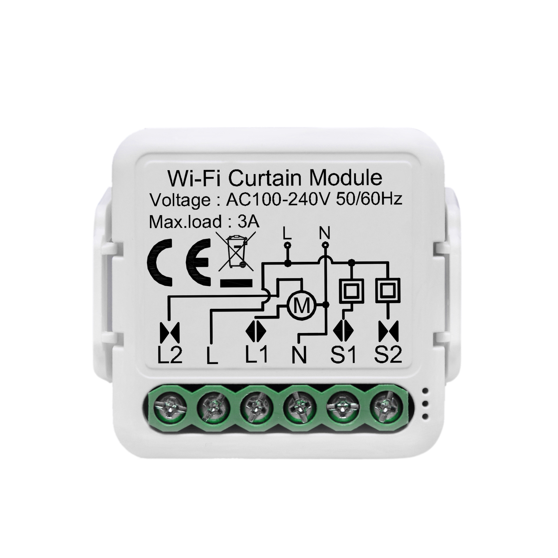 1 Gang Wi-Fi/Zigbee Curtain Module